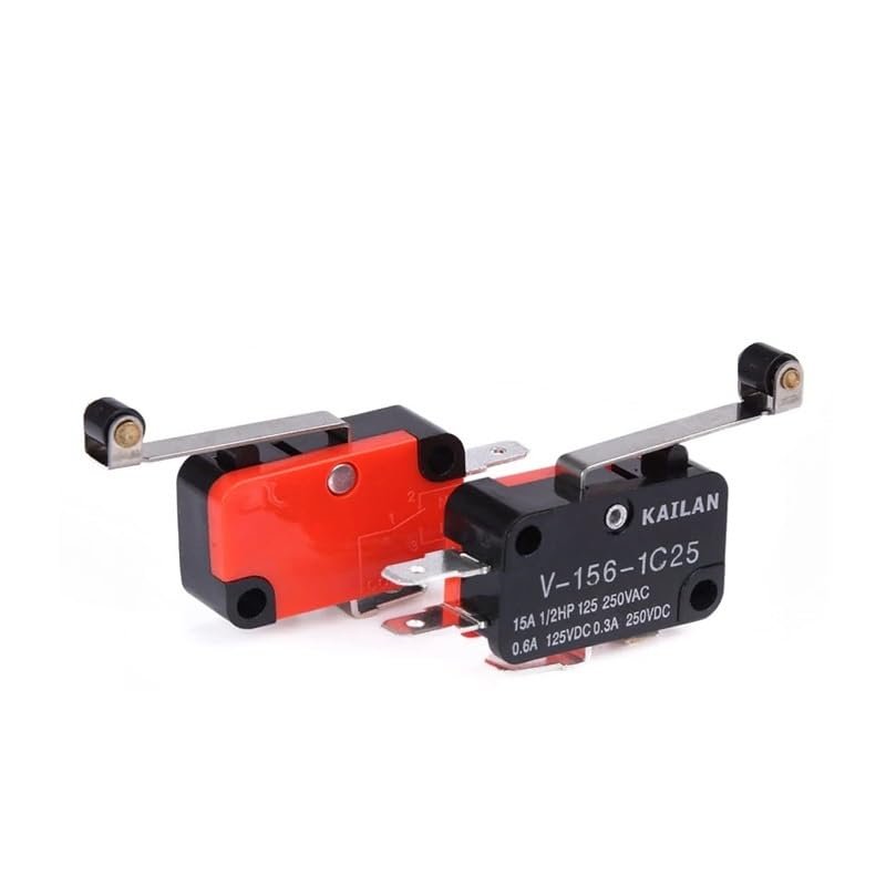 BIRXPMOS 1PCS V-156-1C25 15A Push-Button SPDT Momentary Snap-Action Limit Switch