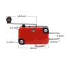 BIRXPMOS 1PCS V-156-1C25 15A Push-Button SPDT Momentary Snap-Action Limit Switch view 2