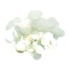 predolo 130 Pcs Loose Sequins with Hole, Glitter Application, DIY Spangles Decor, 16mm, for Bridal Wear, Scrapbooking Accessories, Clear view 1