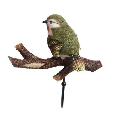 ULTECHNOVO Rustic Resin Bird Coat Hook for Home and Garden