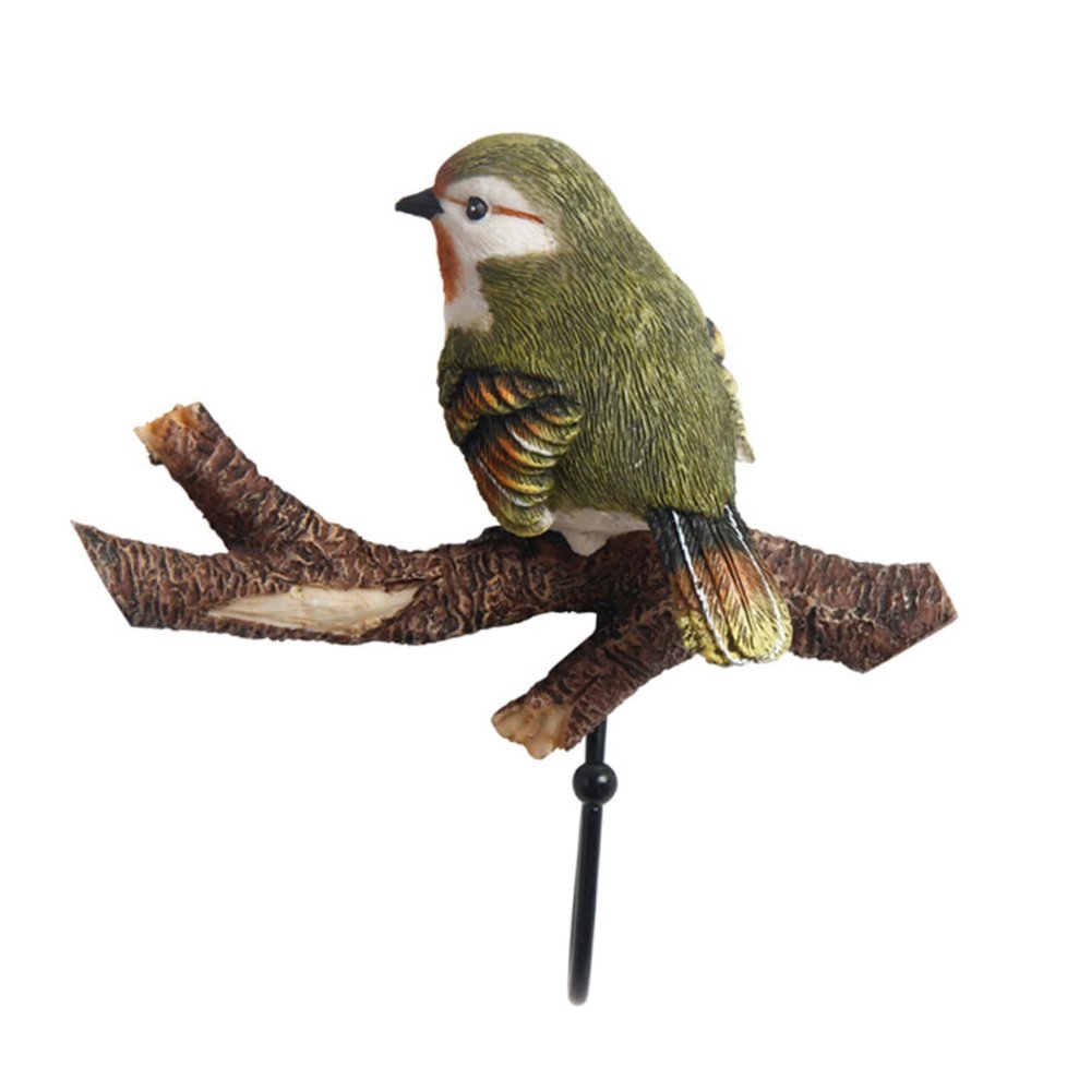 ULTECHNOVO Rustic Resin Bird Coat Hook for Home and Garden