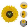 Ciieeo Round Sunflower-Shaped Resin Wall Clock, Silent view 3