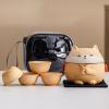 Scizorito Travel Tea Set, Mini Kung Fu Tea Set with Tea Infuser and Carrying Case, Shiba Inu view 1