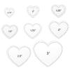 AHANDMAKER 16-Piece Heart Quilt Template Set view 1
