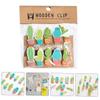Vaguelly 10-Pack Cactus Wooden Clips with Photo String view 3