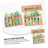 Vaguelly 10-Pack Cactus Wooden Clips with Photo String view 4