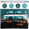 LLXXHH Halloween 3D-Printed Microfiber Duvet Cover Set, 3-Piece, Double, 200 x 200 cm view 3