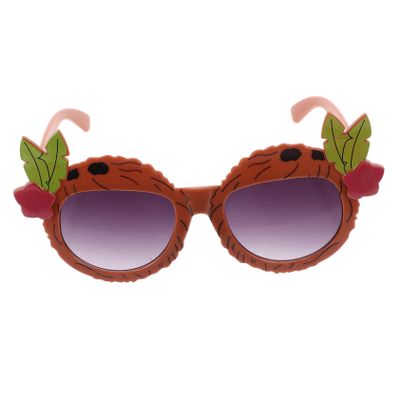 Beaupretty 2-Pair Coconut-Themed Hawaiian Party Sunglasses