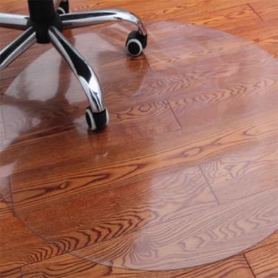 Transparent PVC Floor Protection Mat, Round, 115 cm, 1.5 mm