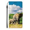 SEHEYA Phone Case for Xiaomi 14T 5G, Foldable PU Leather Flip Wallet Case with 3D Elephant Pattern, 3 Card Slots, Shock-Resistant view 2