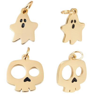 Beebeecraft 1 Box 10 pcs Enamel Halloween Charms