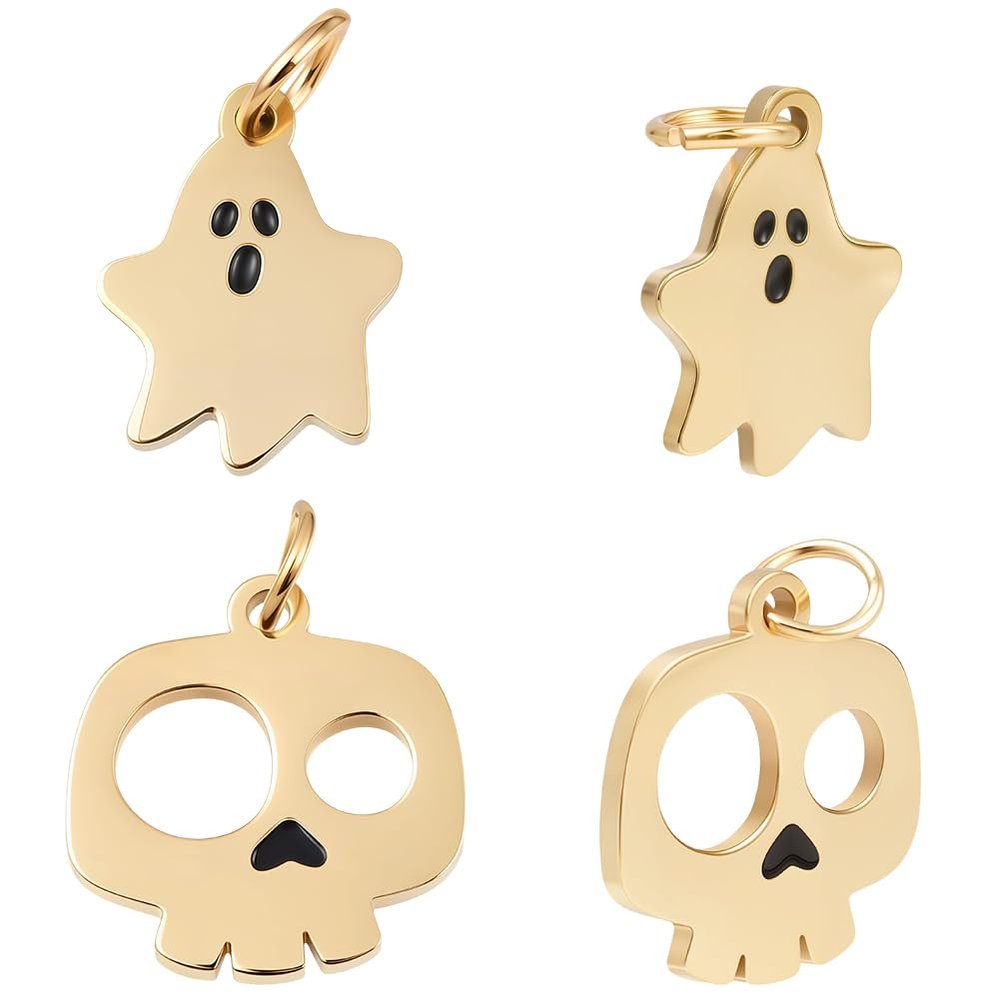 Beebeecraft 1 Box 10 pcs Enamel Halloween Charms
