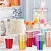 10 Pack Gold Disposable Paper Cups 9 oz view 4