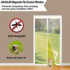 Magnetic Fly Screen Door 153 x 197 cm, No Drilling, Self-Closing, White view 3