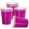 RONGZUBAT 10 Pack Purple Disposable Paper Cups view 1