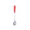 Coffee Spoon with Ceramic Handle, Stainless Steel, Dessert Spoon for Weddings, Christmas, Birthdays, Polished (M, Red) view 1