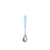 Coffee Spoon, Ceramic Handle, Stainless Steel, Dessert Spoon for Weddings, Christmas, Birthdays, Polished (S, Blue) view 1