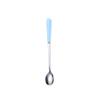 Coffee Spoon, Ceramic Handle, Stainless Steel, Dessert Spoon for Weddings, Christmas, Birthdays, Polished (M, Blue) view 1