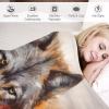 LLXXHH Wolf Blanket, Soft Four-Season Throw, Bed, Sofa, Couch and Flannel Blanket, 100 x 130 cm view 3