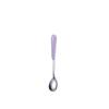 Coffee Spoon, Ceramic Handle, Stainless Steel, Dessert Spoon for Weddings, Christmas, Birthdays, Polished (S, Purple) view 1