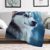 Wolf Thick Soft Warm Cozy Flannel-Fleece Throw Blanket, 100 x 130 cm view 2