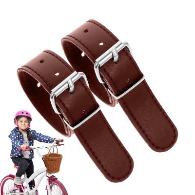 Bicycle Basket Leather Straps – Scooter Basket Straps for Adults and Children, Adjustable Riding Accessory for Children
