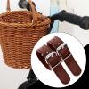 Bicycle Basket Leather Straps – Scooter Basket Straps for Adults and Children, Adjustable Riding Accessory for Children view 3