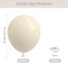 Gleemix Beige Balloons, 20 Pack view 2