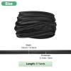 M METERXITY Piping Cord, 5 Yards Polyester 12.5mm Satin Piping with Cord for Sewing/Upholstery/Edging/DIY Decor, Lip Band [Black] view 3