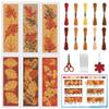 INFUNLY 6 Autumn Bookmark Cross Stitch Set view 1