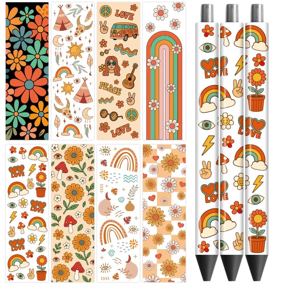 Peacoblue 48-Piece UV DTF Bookmark Set