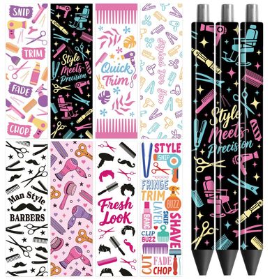 Peacoblue UV DTF Sticker Wrap for Pens - 48 Pack