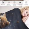 Cute Cat Plush Throw Blanket, Soft Flannel Fleece Sofa Blanket, Warm, Easy-Care, 150 x 200 cm view 3