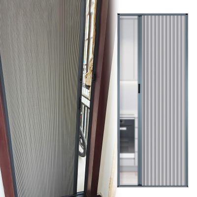 Gray Honeycomb Folding Door Without Drilling, with Lock and Aluminum Frame, Custom Widths 60–120 cm (W × H: 60 × 180 cm)