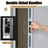 Gray Honeycomb Folding Door Without Drilling, with Lock and Aluminum Frame, Custom Widths 60–120 cm (W × H: 60 × 180 cm) view 3