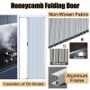 Gray Honeycomb Folding Door Without Drilling, with Lock and Aluminum Frame, Custom Widths 60–120 cm (W × H: 60 × 180 cm) view 4