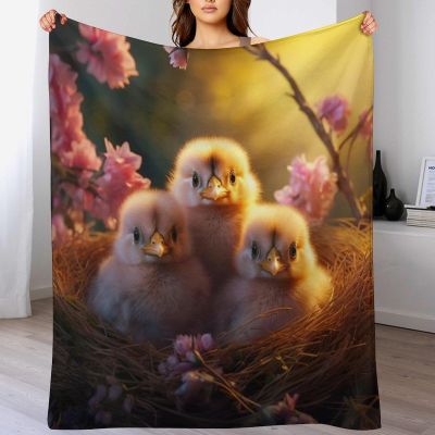 LLXXHH S Chicken Throw Blanket, Soft Flannel Fleece, 130 x 150 cm