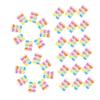 VILLFUL 600 Colorful Sticky Tabs with Transparent PET Base view 1