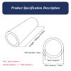6063 Aluminum Alloy Tube, 3 mm Wall, 500 mm Length, OD 65 mm view 2