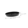 ibasenice Black Plastic Plant Saucers, Round, 12-Pack, Large view 2