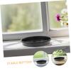 ibasenice Black Plastic Plant Saucers, Round, 12-Pack, Large view 3