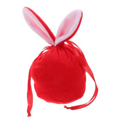 JECOMPRIS Large Plush Easter Bag with Bunny Ears
