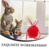 JECOMPRIS Large Plush Easter Bag with Bunny Ears view 3