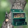 Squirrel Picnic Table Feeder, Chipmunk Feeding Station – Weather-Resistant Garden Feeder for Winter Food Reserves and Wildlife Observation view 2