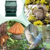 Squirrel Picnic Table Feeder, Chipmunk Feeding Station – Weather-Resistant Garden Feeder for Winter Food Reserves and Wildlife Observation view 4
