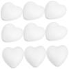Artibetter 12 Pack 6cm White Heart-Shaped Craft Foam Hearts view 1