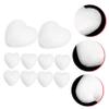 Artibetter 12 Pack 6cm White Heart-Shaped Craft Foam Hearts view 4