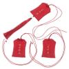 MUCKLILY 3-Piece Empty Fabric Charm Bags with Tassel view 1