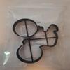 3D-Printed Cookie Cutter, Bicycle Motif, Black view 3