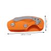 Gadpiparty Aluminum Key Organizer with Clip - Orange view 2